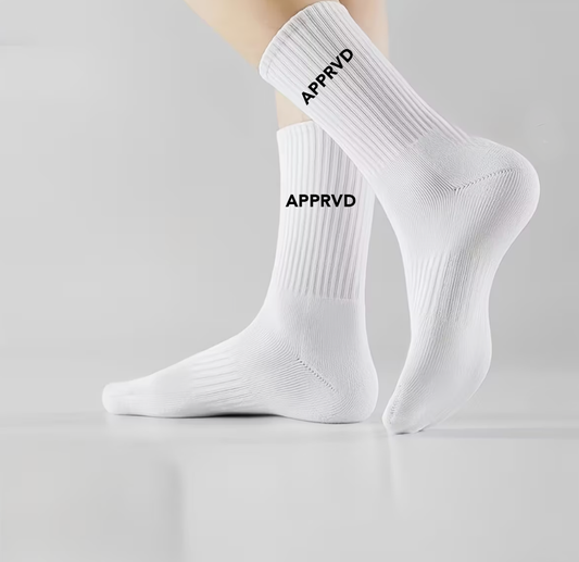 APPRVD SOCKS WHITE